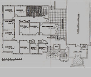 Floor plans for the first floor.