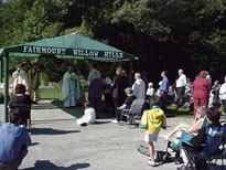 Liturgy was held at Fairmount Willow Hills Cemetery.