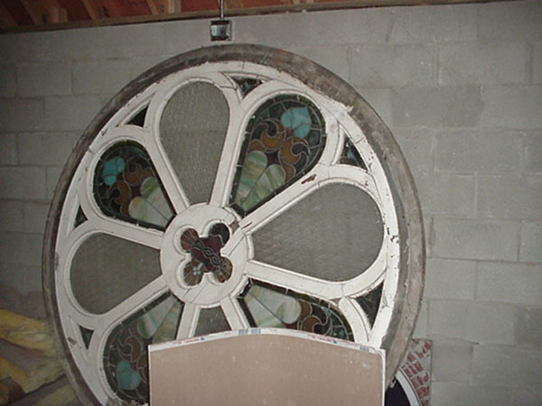 Circular window removed