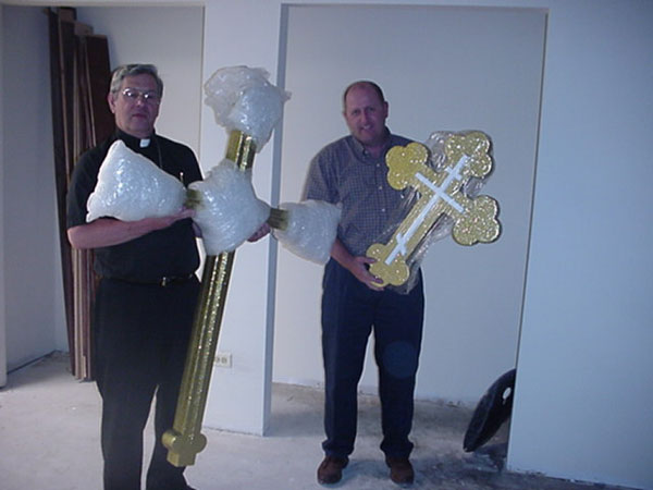 Crosses to be placed on the building