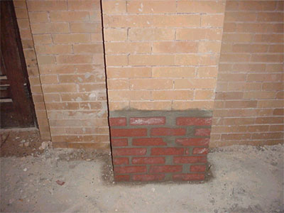 Previous location of cornerstone.