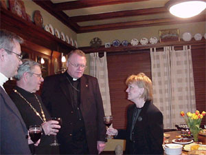 Group discusses project.