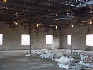 Inside view of first floor.