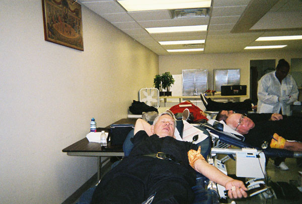 Scene from St. Lukes Hosts Annual Blood Drive.