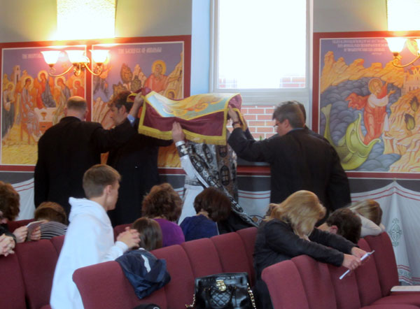 Scene From Procession with the Burial Shroud.