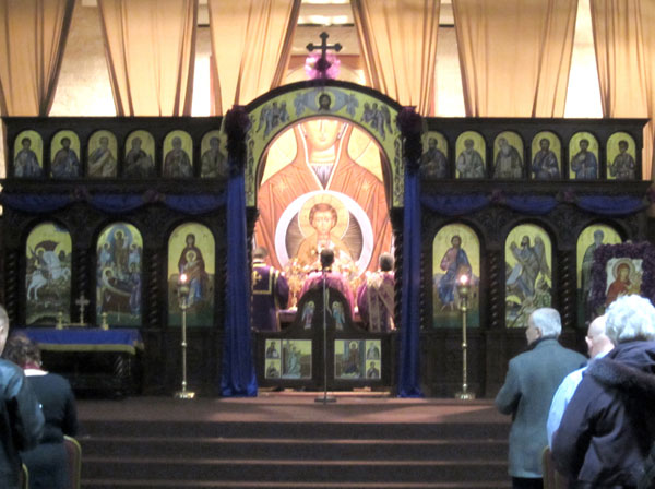 Scene From St. Mary's Hosts Presanctified Liturgy.
