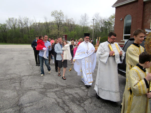 Scene from Agape Vespers And Egg Hunt.