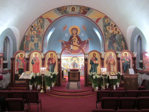 Scene from Holy Week - 
Holy Saturday Liturgy.