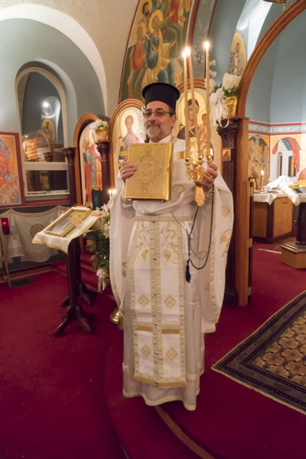 Scene from Holy Week - Holy Saturday Liturgy.