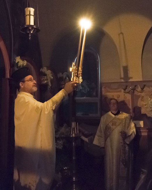Scene from Holy Week - Pascha Services.