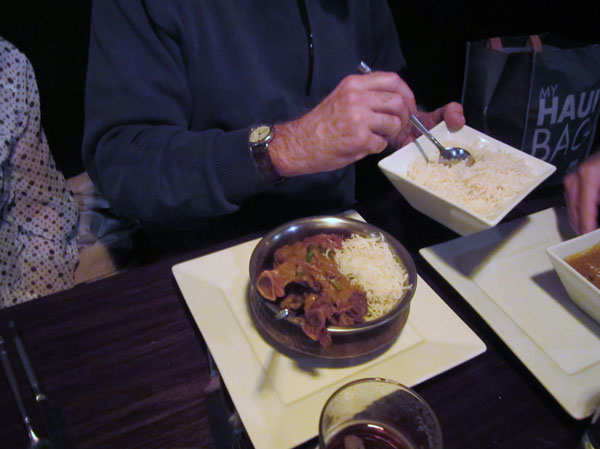 Scene from Food For The Christian Soul Visits Kama Indian Bistro