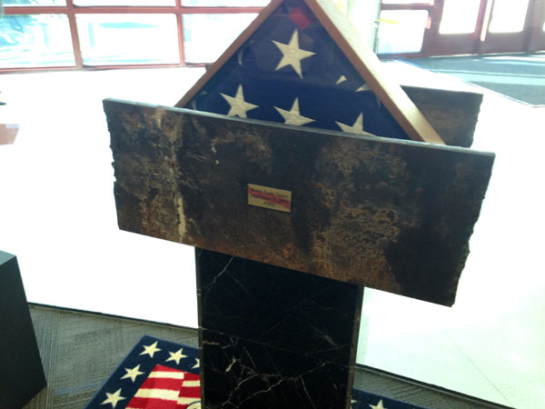 Scene from 911 Relics Displayed At Moraine Valley Community College