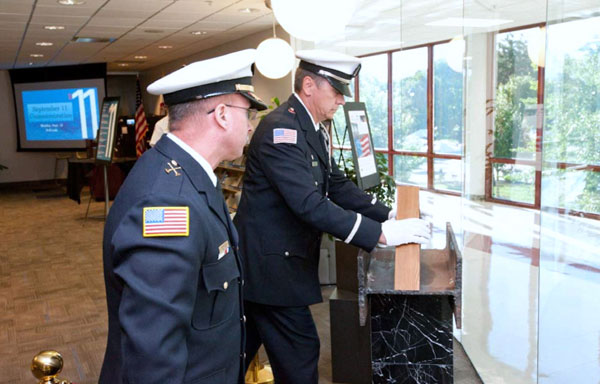 Scene from 911 Relics Displayed At Moraine Valley Community College