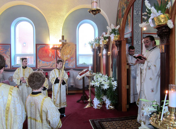 Scene from Agape Vespers And Egg Hunt.