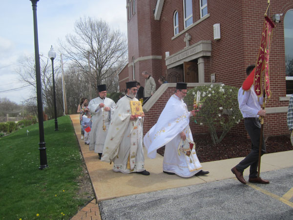 Scene from Agape Vespers And Egg Hunt.