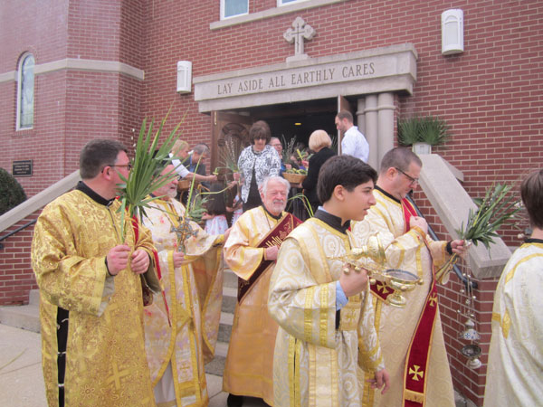 Scene from Palm Sunday.