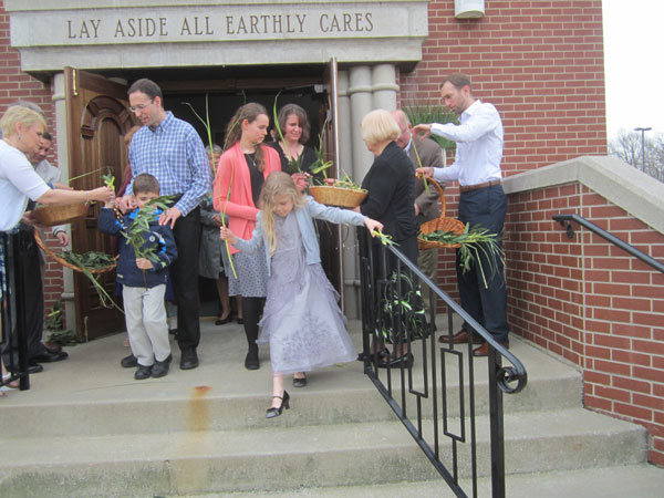 Scene from Palm Sunday.