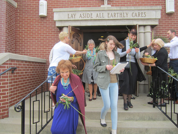 Scene from Palm Sunday.