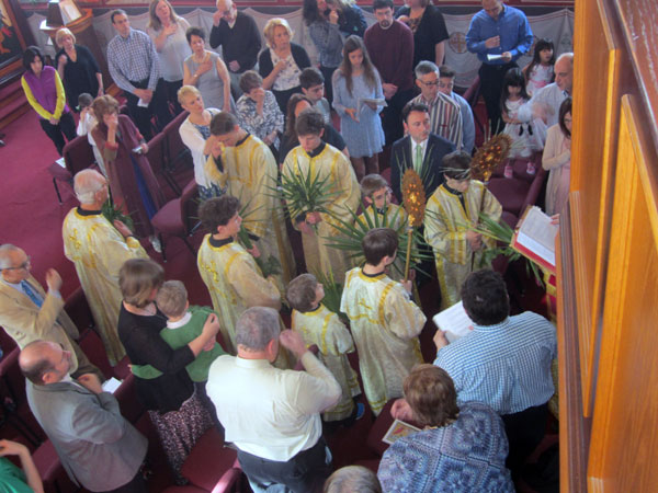 Scene from Palm Sunday.