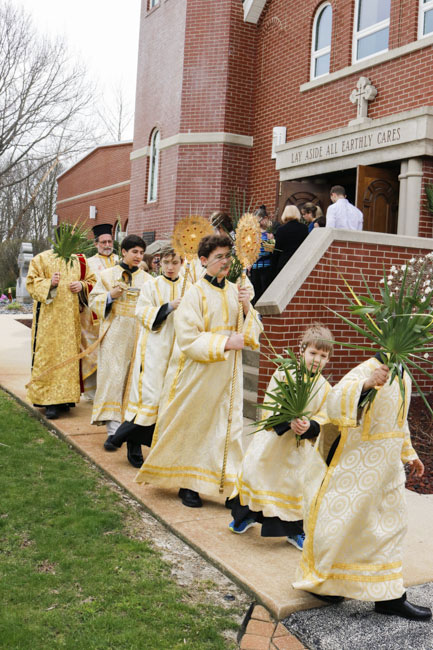 Scene from Palm Sunday.