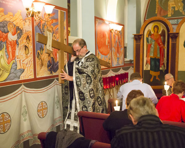 Scene from Holy Week - Reading Of The Passion Gospels.