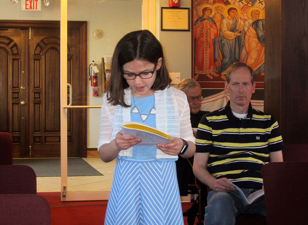 Scene from Holy Week - Holy Saturday Liturgy.