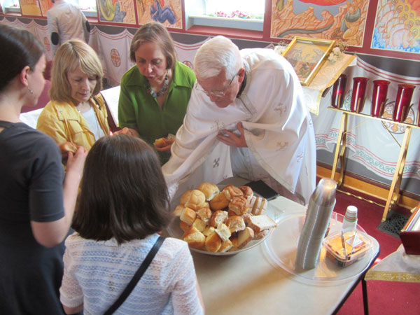 Scene from Holy Week - Holy Saturday Liturgy.