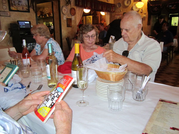 Scene from Food For The Christian Soul Visits Emilio's Tapas.