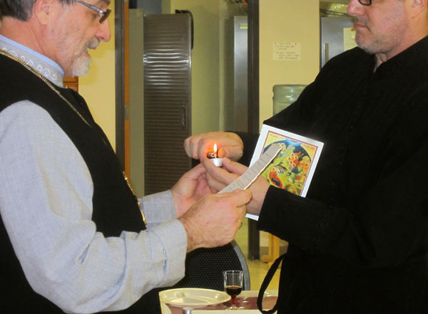 Scene from Christmas Eve Dinner and Vigil.