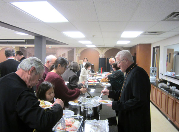 Scene from Christmas Eve Dinner and Vigil.