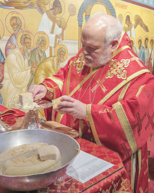 Scene from His Grace Bishop Paul Visits St. Luke Parish