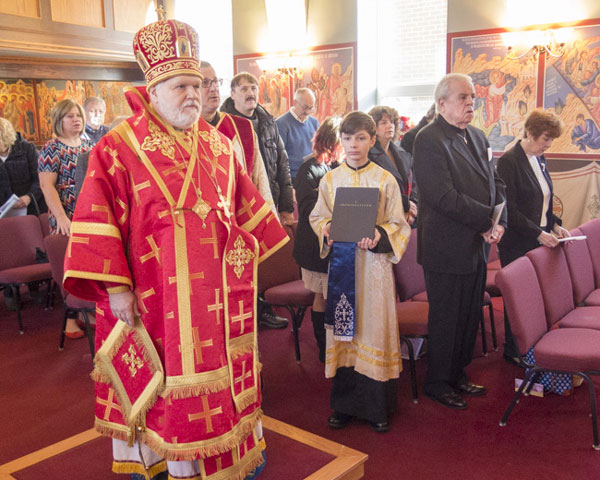 Scene from His Grace Bishop Paul Visits St. Luke Parish