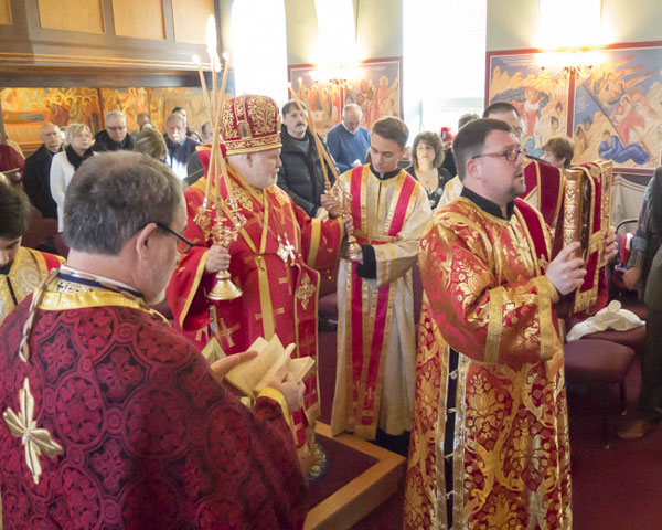 Scene from His Grace Bishop Paul Visits St. Luke Parish