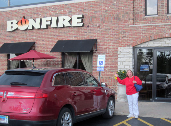 Scene from Food For The Christian Soul Visits Bonfire Steak House.