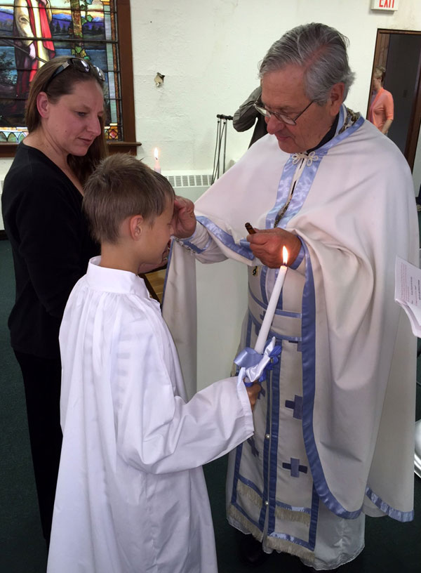 Scene from A Chrismation At The Chapel.