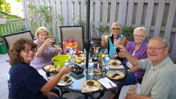 Scene from Book Club Holds Meeting.