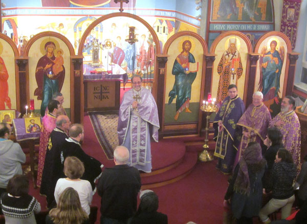 Scene from Pan-orthodox Presanctified Liturgy Held At St. Lukes.