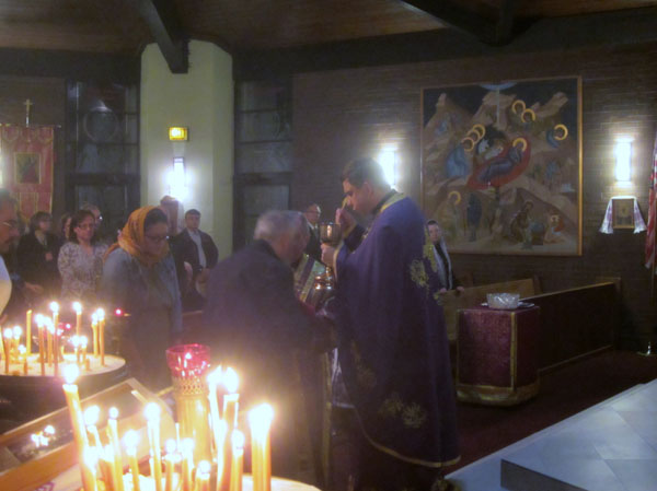 Scene from Sts. Peter And Paul Ukrainian Orthodox Church Hosts Presanctified Liturgy.