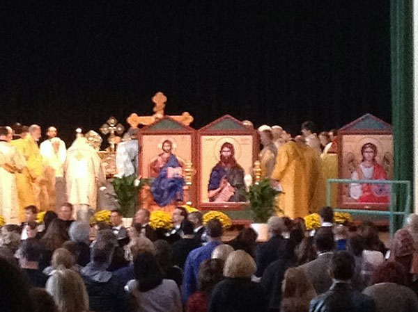 Scene from 125th Anniversary Of Orthodoxy In Chicago.