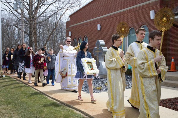 Scene from Agape Vespers And Egg Hunt.