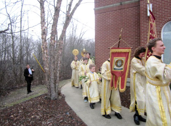 Scene from Palm Sunday.