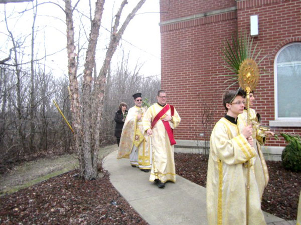 Scene from Palm Sunday.