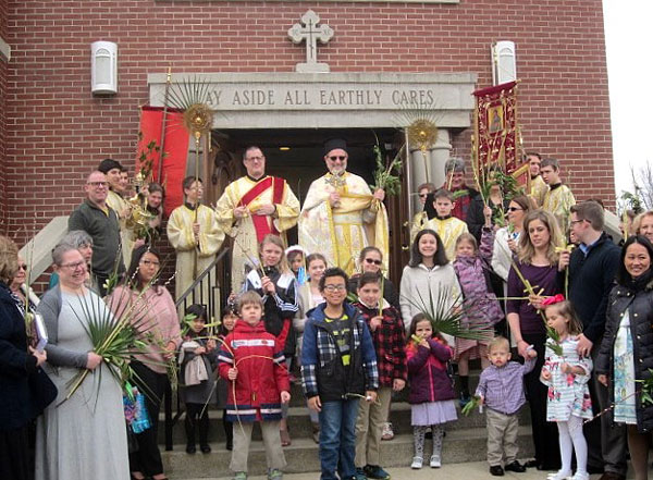 Scene from Palm Sunday.