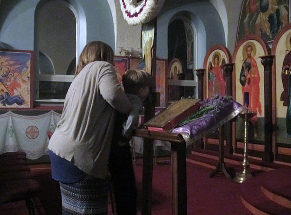 Scene from Holy Week - 
Reading Of The Passion Gospels.