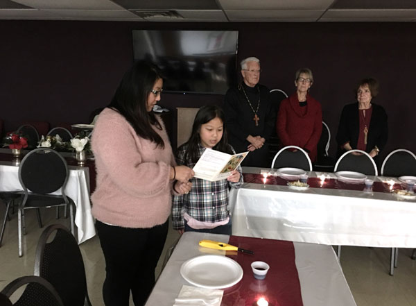 Scene from Christmas Eve Lenten Supper.