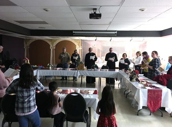 Scene from Christmas Eve Lenten Supper.