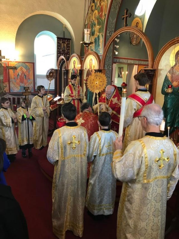 Scene from Ordination Of Father John Segvich.