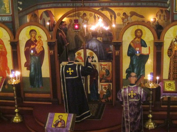 Scene from Presanctified Liturgy At St. Luke Orthodox Church
