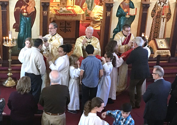 Scene from St.
Luke Feast Day Celebrated.
