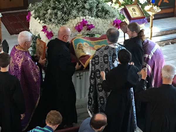 Scene From Procession with the Burial Shroud.